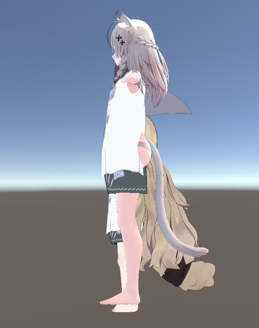 横から