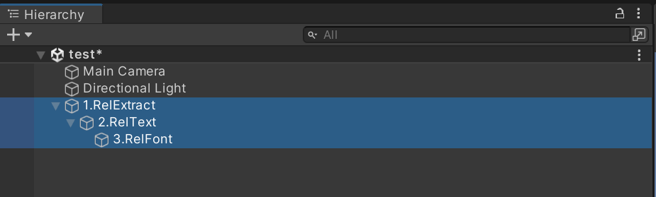 Hierarchy Extract Text Font