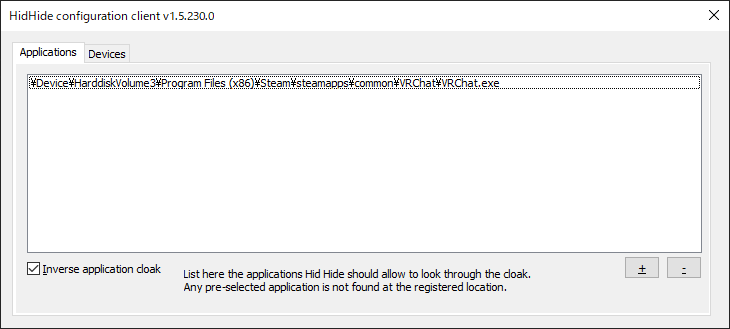 HidHide Applications