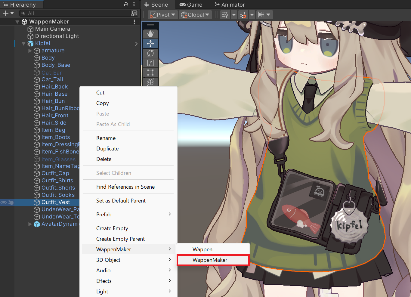 WappenMaker Context Menu